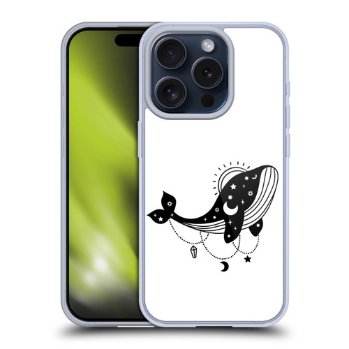 Haroulita Celestial Tattoo Whale Soft Gel Case for Apple iPhone 15 Pro