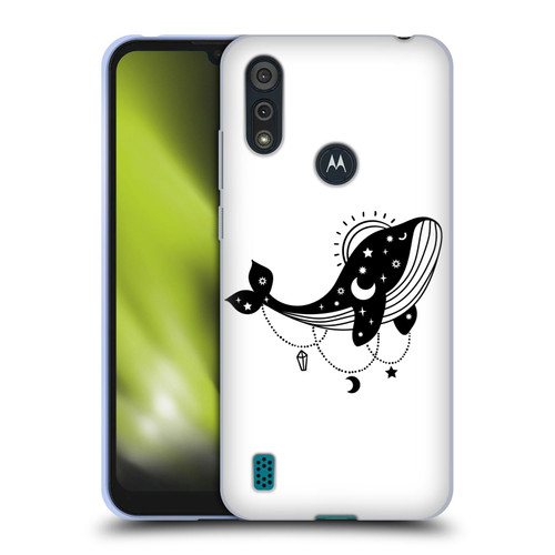 Haroulita Celestial Tattoo Whale Soft Gel Case for Motorola Moto E6s (2020)
