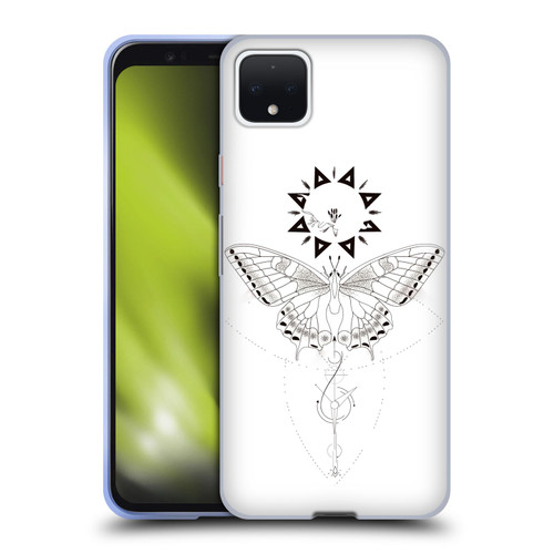 Haroulita Celestial Tattoo Butterfly And Sun Soft Gel Case for Google Pixel 4 XL