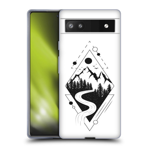 Haroulita Celestial Tattoo Mountain Soft Gel Case for Google Pixel 6a