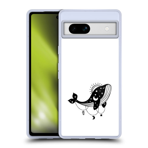 Haroulita Celestial Tattoo Whale Soft Gel Case for Google Pixel 7a