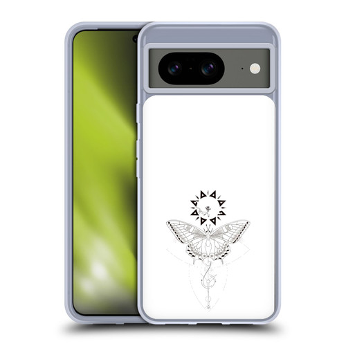 Haroulita Celestial Tattoo Butterfly And Sun Soft Gel Case for Google Pixel 8