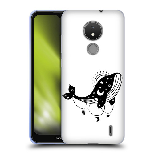 Haroulita Celestial Tattoo Whale Soft Gel Case for Nokia C21