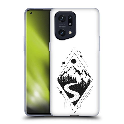 Haroulita Celestial Tattoo Mountain Soft Gel Case for OPPO Find X5 Pro