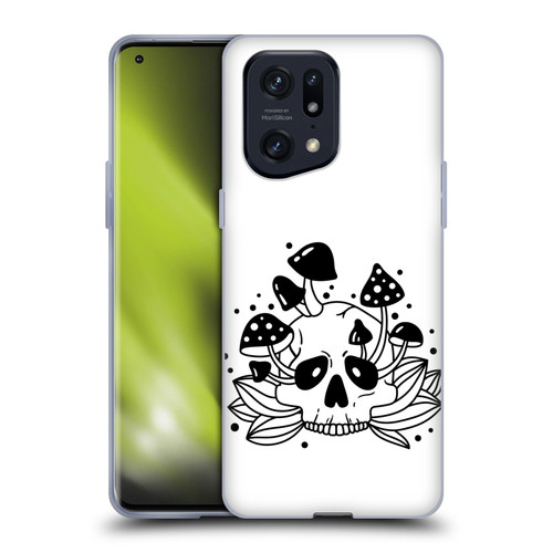 Haroulita Celestial Tattoo Skull Soft Gel Case for OPPO Find X5 Pro