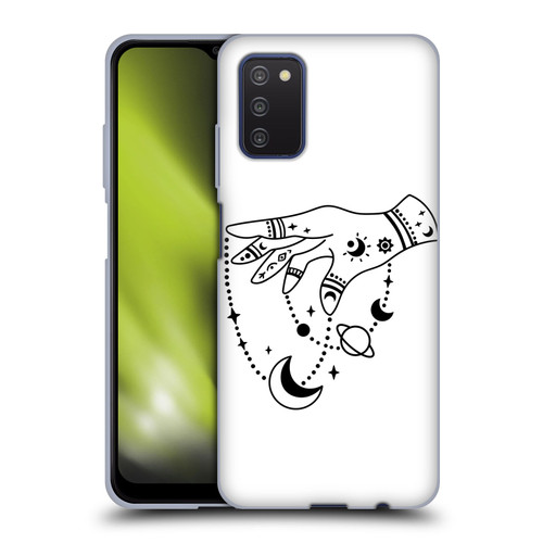 Haroulita Celestial Tattoo Puppet Universe Soft Gel Case for Samsung Galaxy A03s (2021)