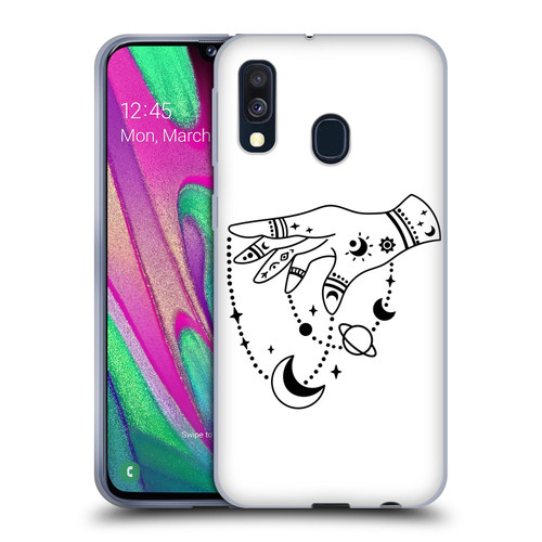 Haroulita Celestial Tattoo Puppet Universe Soft Gel Case for Samsung Galaxy A40 (2019)