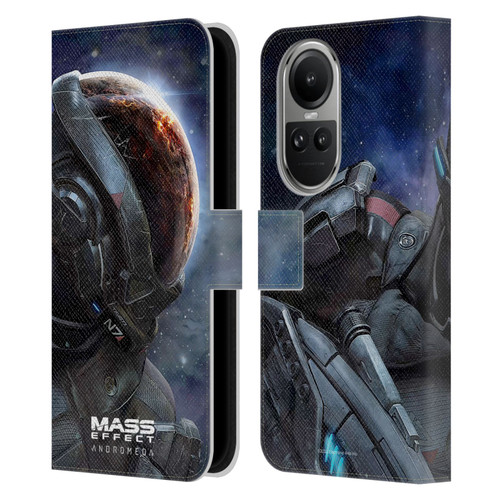 EA Bioware Mass Effect Andromeda Graphics Key Art 2017 Leather Book Wallet Case Cover For OPPO Reno10 5G / Reno10 Pro 5G