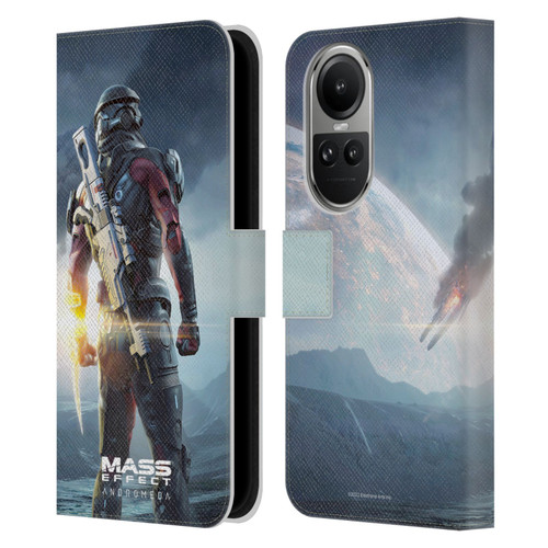 EA Bioware Mass Effect Andromeda Graphics Key Art Super Deluxe 2017 Leather Book Wallet Case Cover For OPPO Reno10 5G / Reno10 Pro 5G