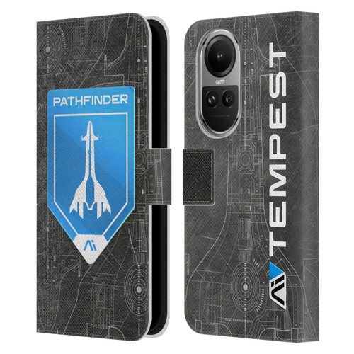 EA Bioware Mass Effect Andromeda Graphics Pathfinder Badge Leather Book Wallet Case Cover For OPPO Reno10 5G / Reno10 Pro 5G