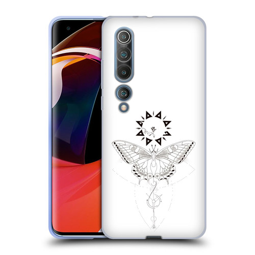 Haroulita Celestial Tattoo Butterfly And Sun Soft Gel Case for Xiaomi Mi 10 5G / Mi 10 Pro 5G