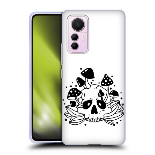 Haroulita Celestial Tattoo Skull Soft Gel Case for Xiaomi 12 Lite