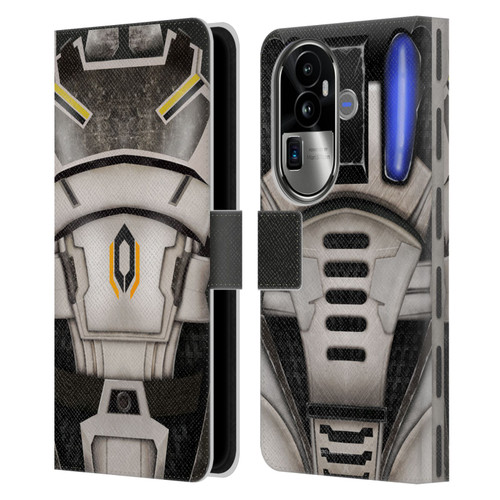 EA Bioware Mass Effect Armor Collection Cerberus Leather Book Wallet Case Cover For OPPO Reno10 Pro+