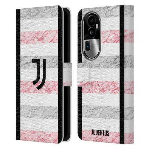 Juventus Football Club 2023/24 Match Kit Away Leather Book Wallet Case Cover For OPPO Reno10 Pro+