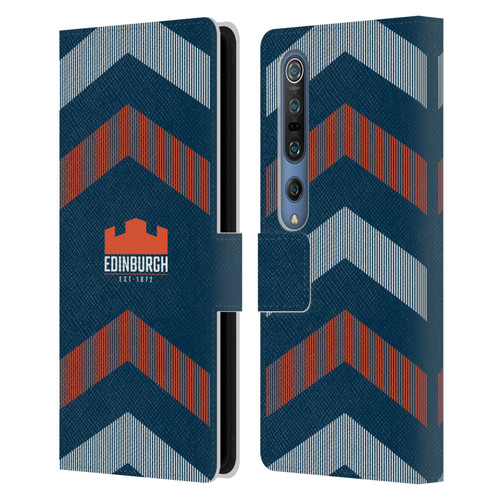 Edinburgh Rugby Logo Art Lines Leather Book Wallet Case Cover For Xiaomi Mi 10 5G / Mi 10 Pro 5G