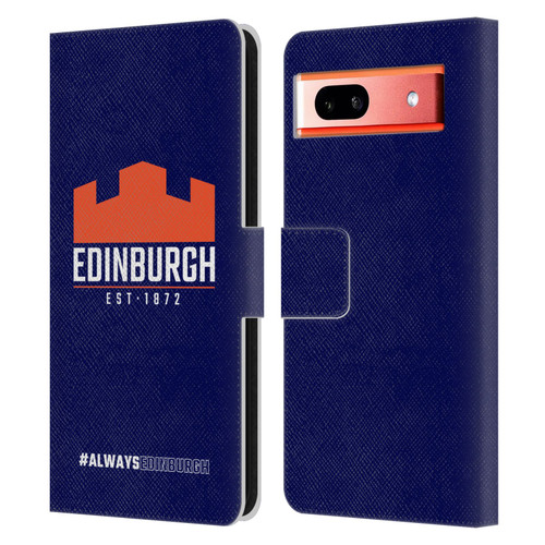 Edinburgh Rugby Logo 2 Always Edinburgh Leather Book Wallet Case Cover For Google Pixel 7a