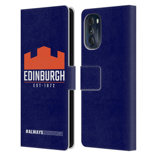 Edinburgh Rugby Logo 2 Always Edinburgh Leather Book Wallet Case Cover For Motorola Moto G (2022)