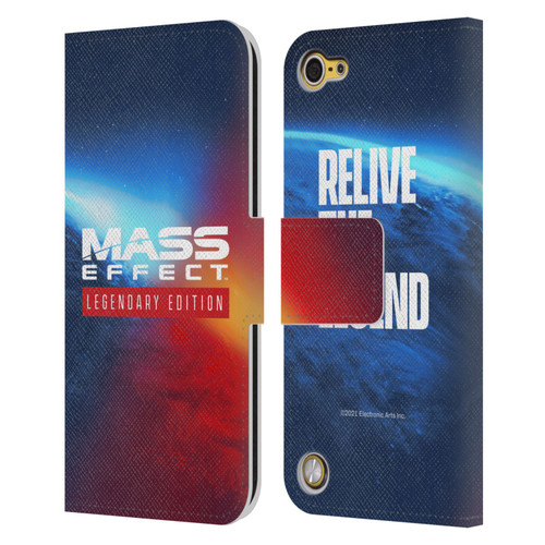 EA Bioware Mass Effect Legendary Graphics Logo Key Art Leather Book Wallet Case Cover For Apple iPod Touch 5G 5th Gen