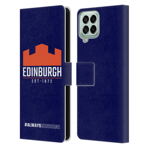 Edinburgh Rugby Logo 2 Always Edinburgh Leather Book Wallet Case Cover For Samsung Galaxy M33 (2022)