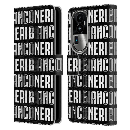 Juventus Football Club Type Bianconeri Leather Book Wallet Case Cover For OPPO Reno10 Pro+