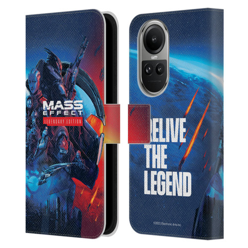 EA Bioware Mass Effect Legendary Graphics Key Art Leather Book Wallet Case Cover For OPPO Reno10 5G / Reno10 Pro 5G