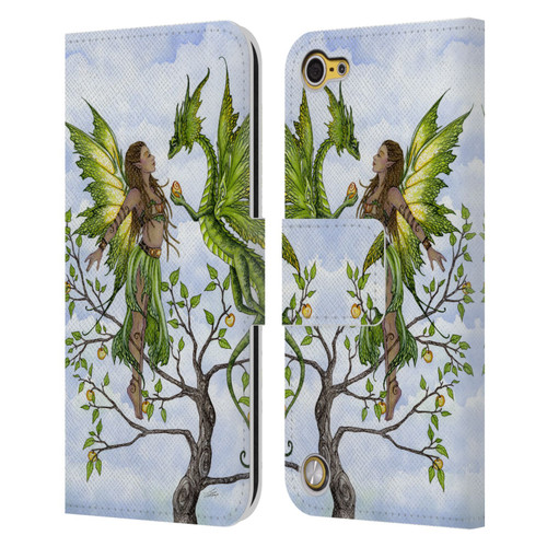 Amy Brown Elemental Fairies Fruitful Pixie Leather Book Wallet Case Cover For Apple iPod Touch 5G 5th Gen