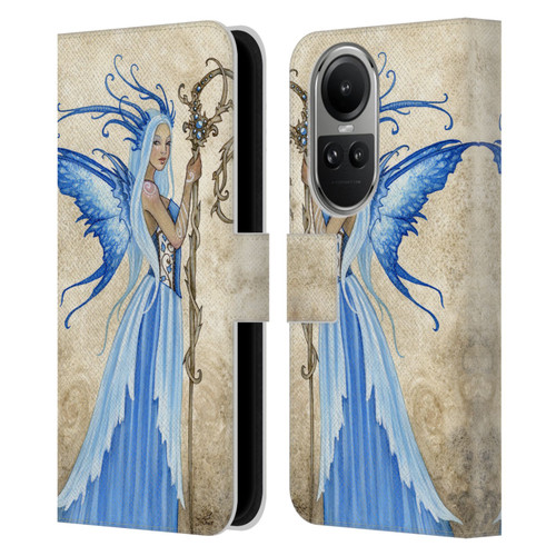 Amy Brown Elemental Fairies Enchantress Leather Book Wallet Case Cover For OPPO Reno10 5G / Reno10 Pro 5G