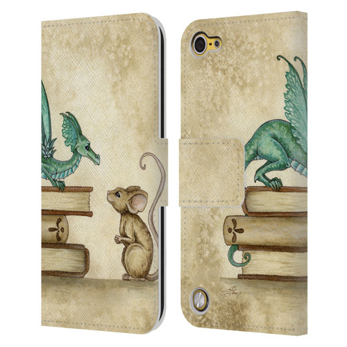 Amy Brown Folklore Curious Encounter Leather Book Wallet Case Cover For Apple iPod Touch 5G 5th Gen