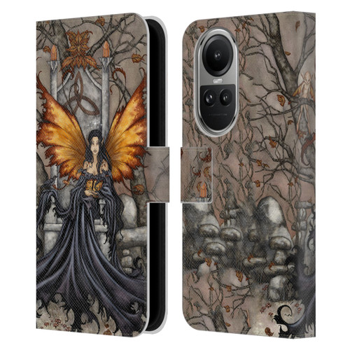 Amy Brown Folklore Queen Mab Leather Book Wallet Case Cover For OPPO Reno10 5G / Reno10 Pro 5G
