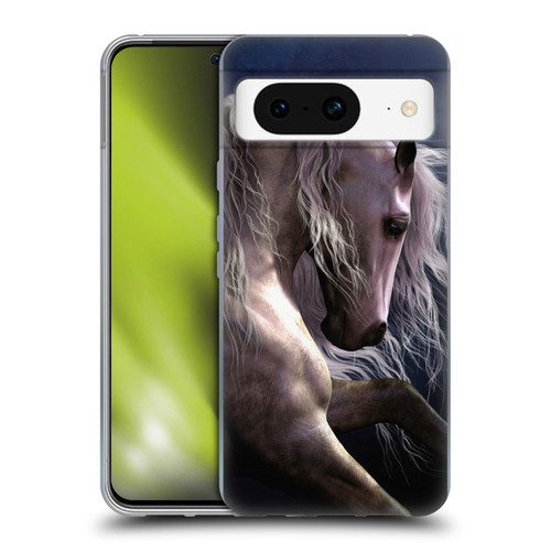 Laurie Prindle Western Stallion Night Silver Ghost II Soft Gel Case for Google Pixel 8