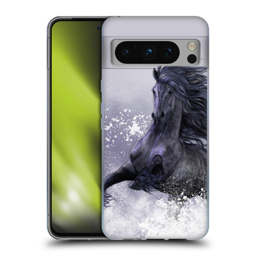 Laurie Prindle Western Stallion Winter Thunder Soft Gel Case for Google Pixel 8 Pro