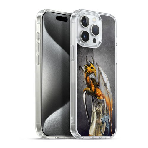 Stanley Morrison Art Dragon In Viking Horn Mug Soft Gel Case for Apple iPhone 15 Pro Max & MagSafe