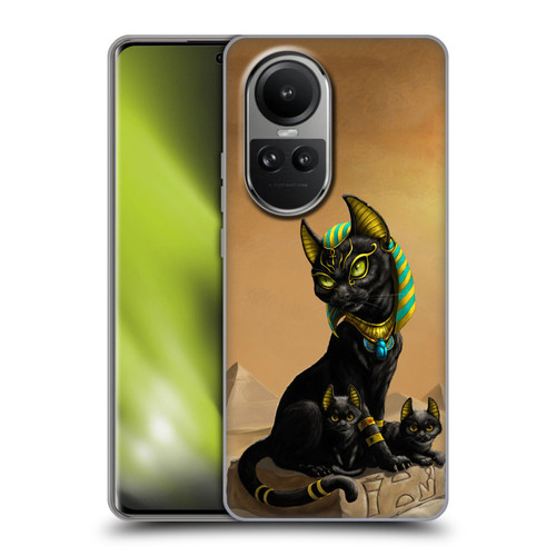 Stanley Morrison Art Egyptian Bastet Cat & Kittens Soft Gel Case for OPPO Reno10 5G / Reno10 Pro 5G