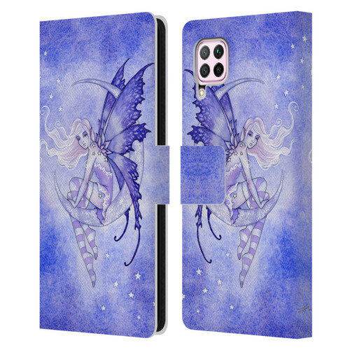 Amy Brown Elemental Fairies Moon Fairy Leather Book Wallet Case Cover For Huawei Nova 6 SE / P40 Lite