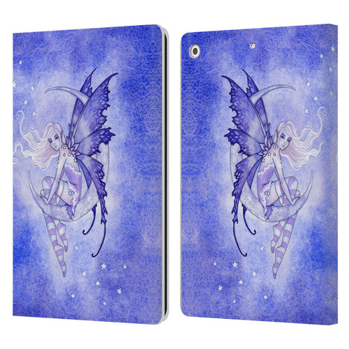 Amy Brown Elemental Fairies Moon Fairy Leather Book Wallet Case Cover For Apple iPad 10.2 2019/2020/2021