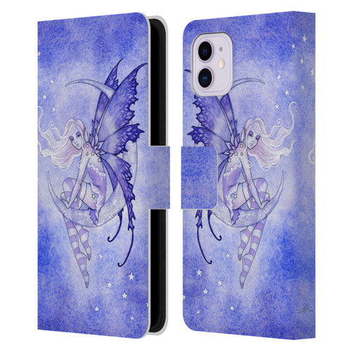 Amy Brown Elemental Fairies Moon Fairy Leather Book Wallet Case Cover For Apple iPhone 11