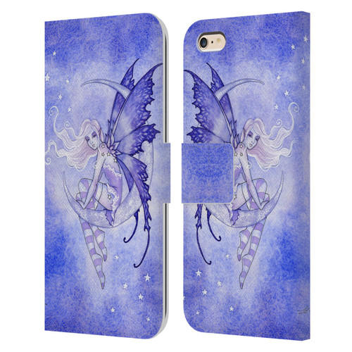 Amy Brown Elemental Fairies Moon Fairy Leather Book Wallet Case Cover For Apple iPhone 6 Plus / iPhone 6s Plus