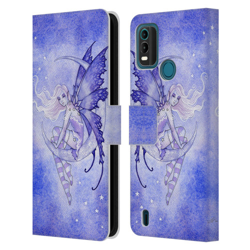 Amy Brown Elemental Fairies Moon Fairy Leather Book Wallet Case Cover For Nokia G11 Plus