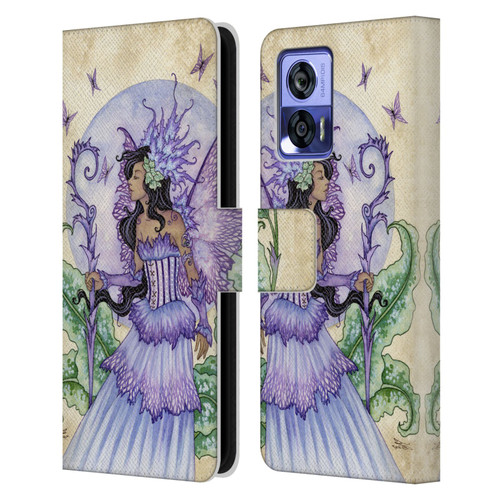 Amy Brown Elemental Fairies Spring Fairy Leather Book Wallet Case Cover For Motorola Edge 30 Neo 5G