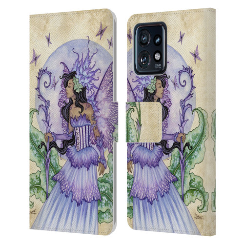 Amy Brown Elemental Fairies Spring Fairy Leather Book Wallet Case Cover For Motorola Moto Edge 40 Pro