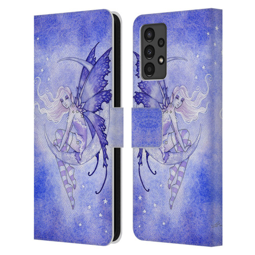 Amy Brown Elemental Fairies Moon Fairy Leather Book Wallet Case Cover For Samsung Galaxy A13 (2022)