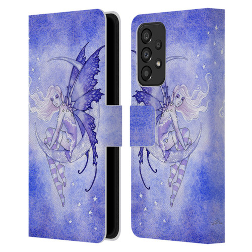 Amy Brown Elemental Fairies Moon Fairy Leather Book Wallet Case Cover For Samsung Galaxy A33 5G (2022)