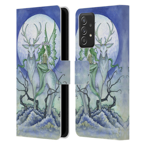 Amy Brown Elemental Fairies Midnight Fairy Leather Book Wallet Case Cover For Samsung Galaxy A53 5G (2022)