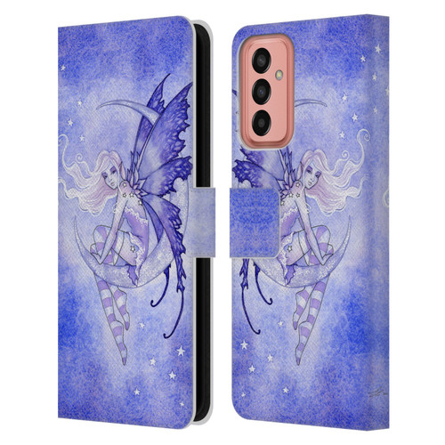 Amy Brown Elemental Fairies Moon Fairy Leather Book Wallet Case Cover For Samsung Galaxy M13 (2022)