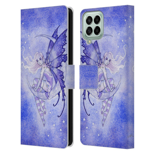 Amy Brown Elemental Fairies Moon Fairy Leather Book Wallet Case Cover For Samsung Galaxy M53 (2022)