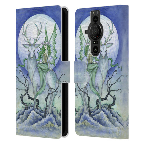 Amy Brown Elemental Fairies Midnight Fairy Leather Book Wallet Case Cover For Sony Xperia Pro-I