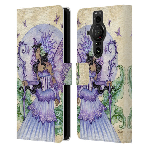 Amy Brown Elemental Fairies Spring Fairy Leather Book Wallet Case Cover For Sony Xperia Pro-I