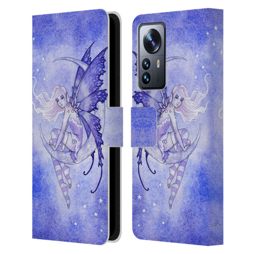 Amy Brown Elemental Fairies Moon Fairy Leather Book Wallet Case Cover For Xiaomi 12 Pro