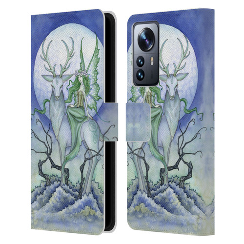 Amy Brown Elemental Fairies Midnight Fairy Leather Book Wallet Case Cover For Xiaomi 12 Pro