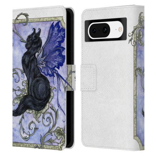 Amy Brown Folklore Fairy Cat Leather Book Wallet Case Cover For Google Pixel 8